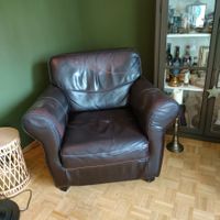 Gebrauchter brauner Ledersessel, bequem & stilvoll! CHF 50