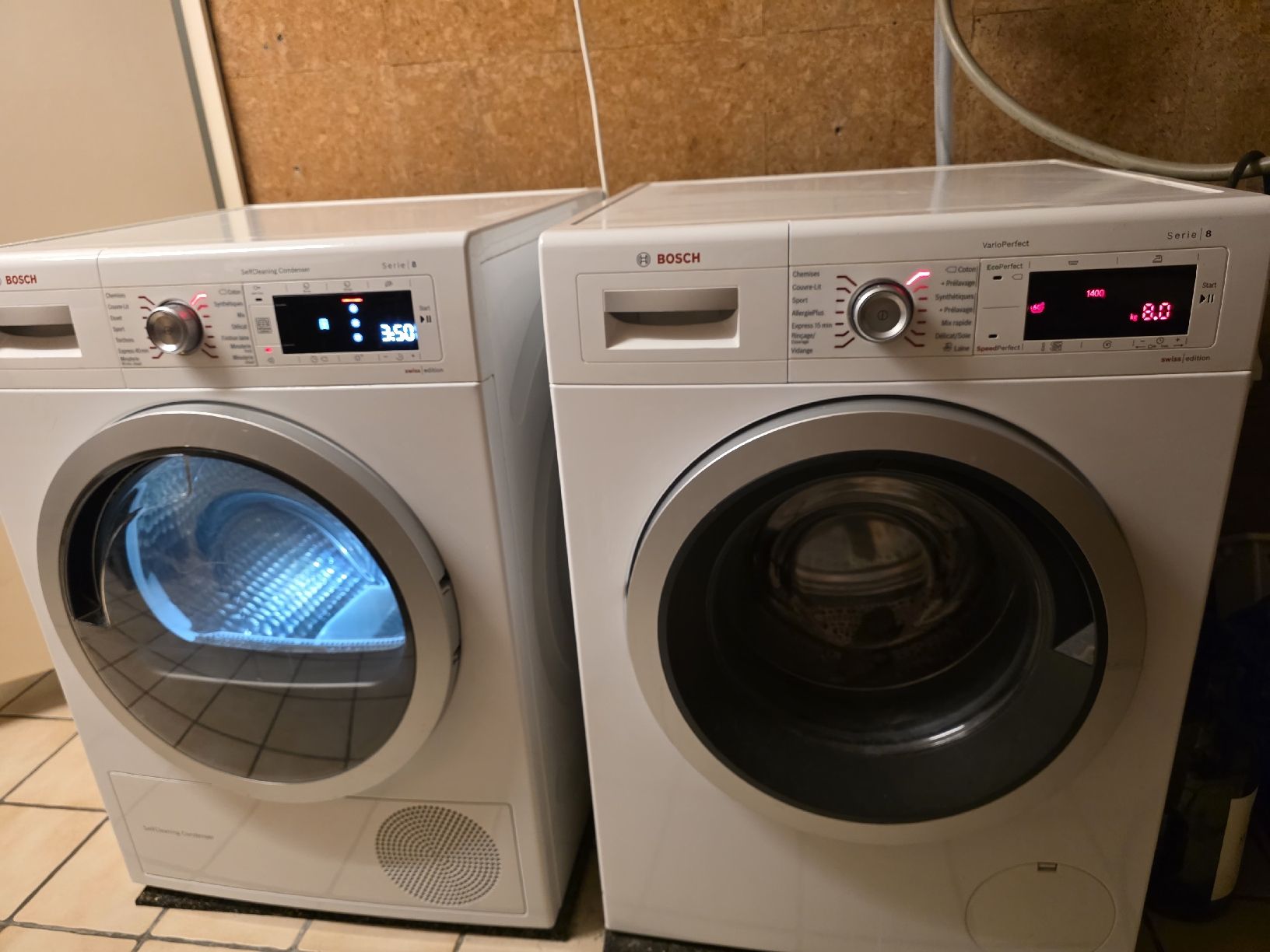 Bosch Waschmaschinen: Bosch Serie 8 Waschmaschine plus sèche  machine – Gebraucht aus Fribourg von leu_pn8k