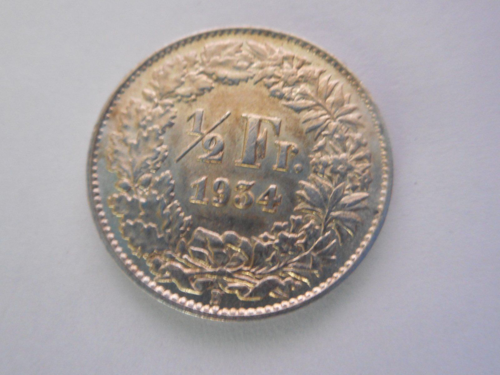 Tutti le monete: 50 Rp. 1934 silber  -unz – Nuovo (secondo la descrizione) da Kriegstetten venduto da pizlad2010 1