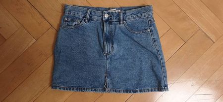 Pull&Bear Jeans-Minirock blau  Grösse M