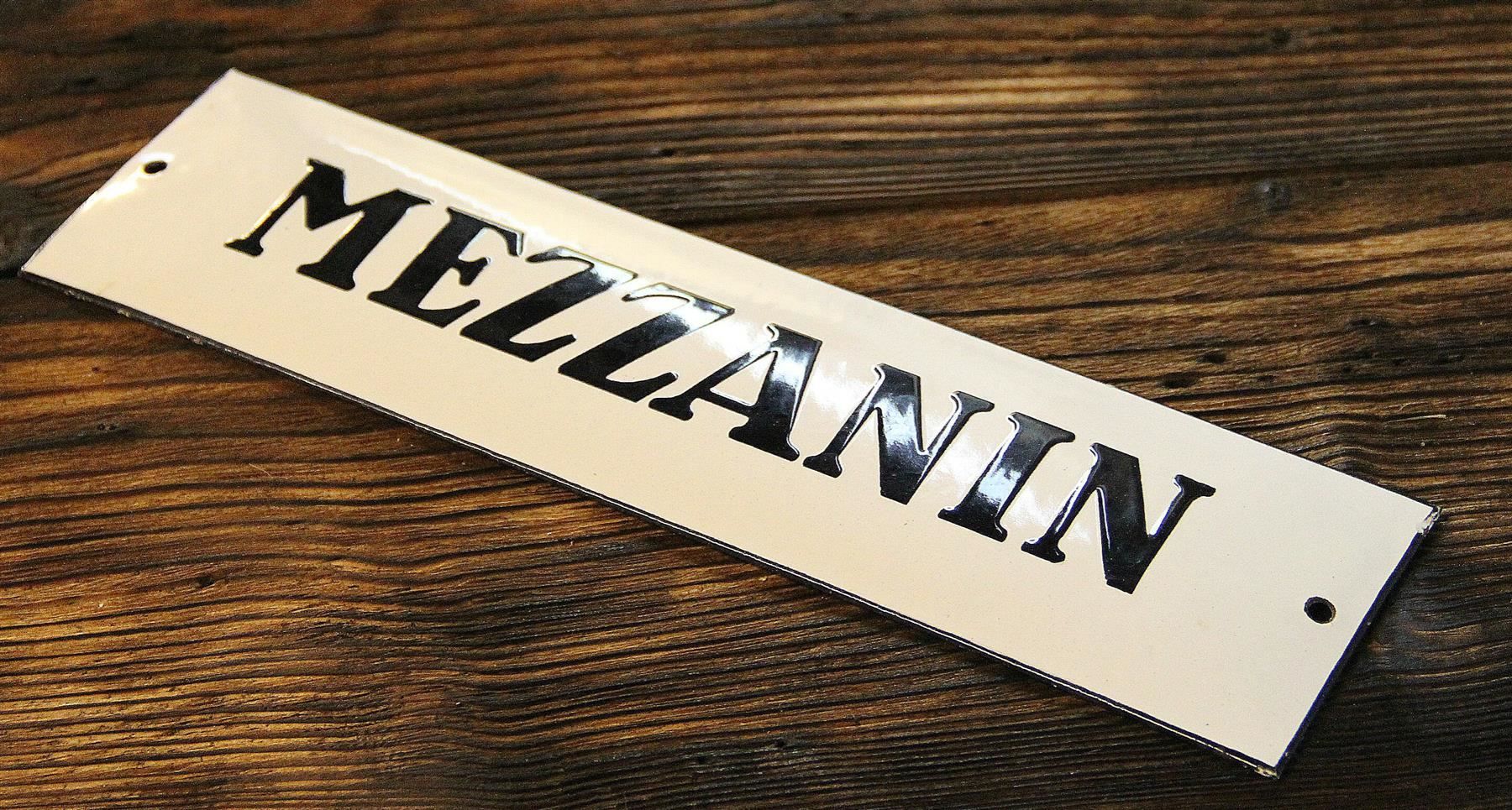 Insegne: Emailschild "Mezzanin" – Usato da Birrwil venduto da brandschatz_birrwil 1
