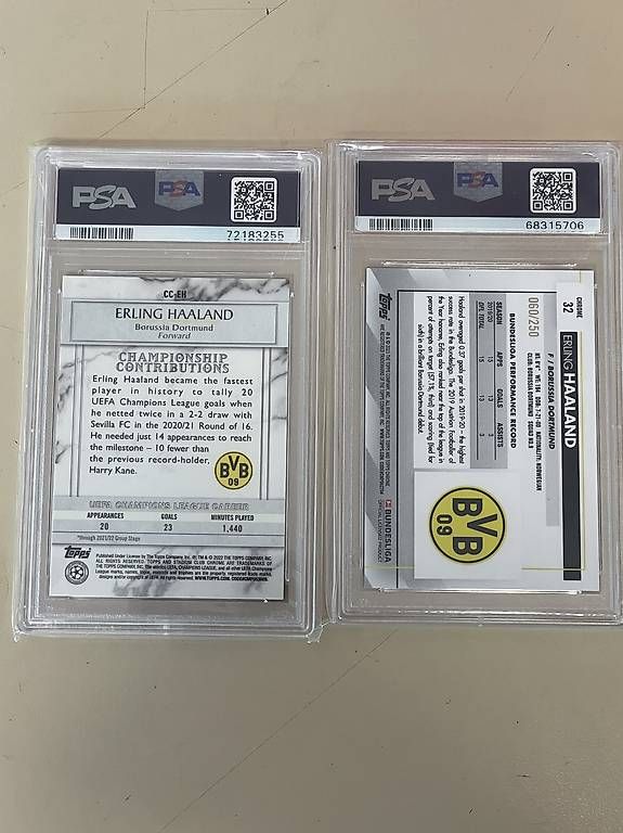 Topps Carte collezionabili: Topps Erling Haaland PSA Lot – Usato da Nürensdorf venduto da Mulderi9 1