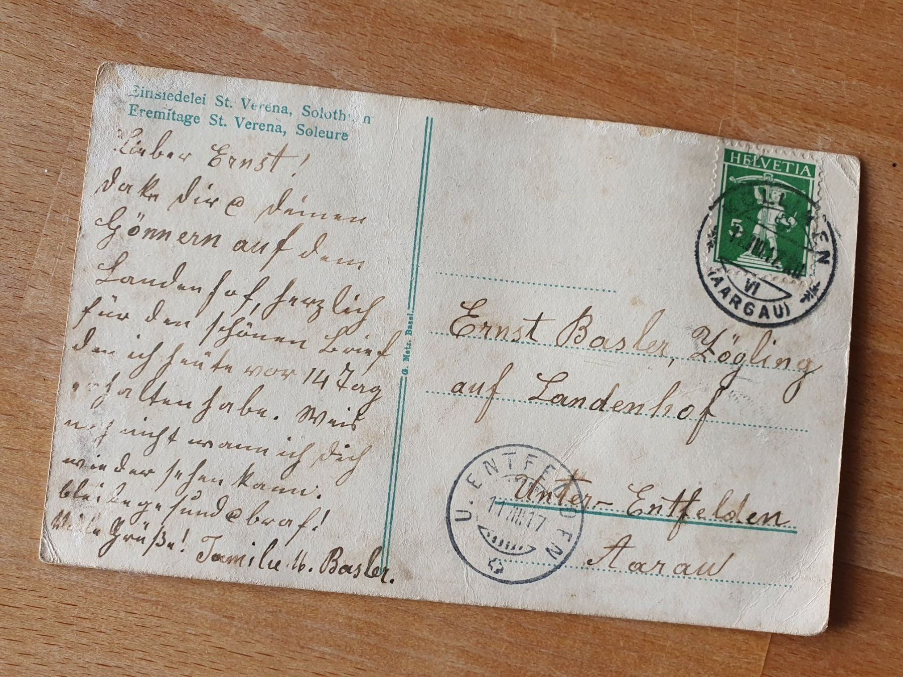 Cartoline postali: Einsiedelei St.Verena SO – Usato da Koelliken venduto da Ubu303 1