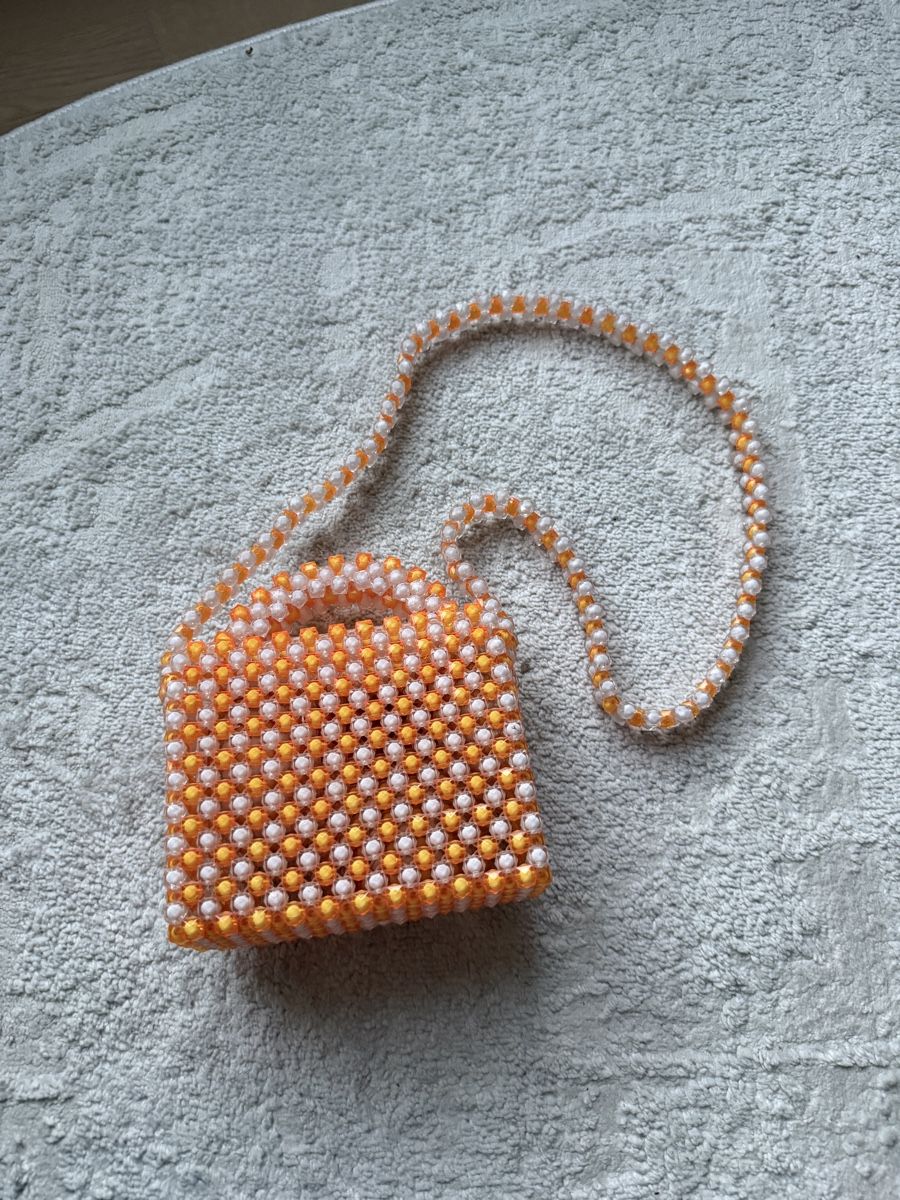 Borse da donna: Handbag Orange White – Nuovo (secondo la descrizione) da Dübendorf venduto da ilianalou 1