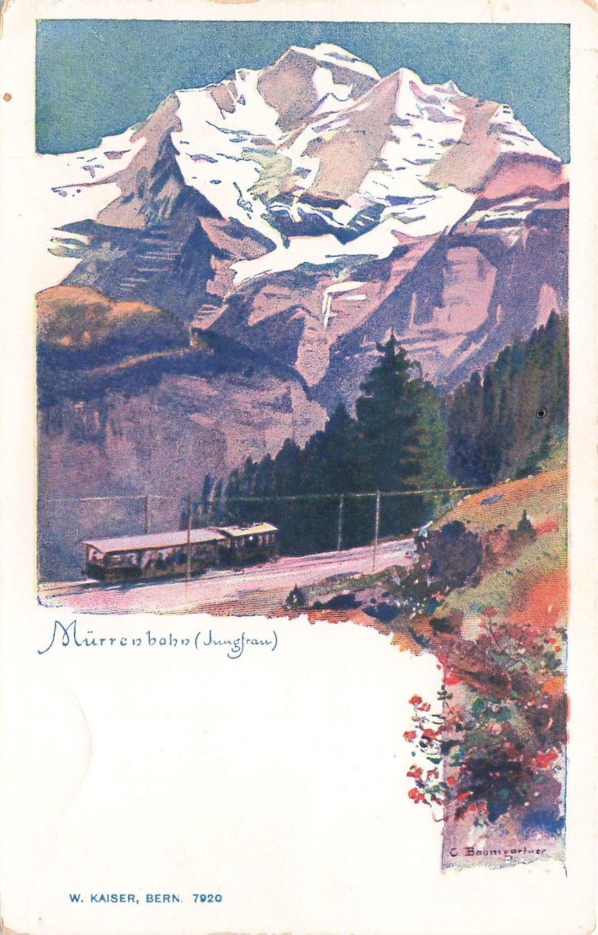 Ansichtskarten: Mürrenbahn Jungfrau Drahtseilbahn – Gebraucht aus Biasca von Blenio71
