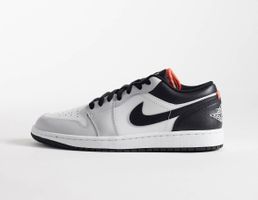 Nike Air Jordan 1 low in black, white and grey size 38