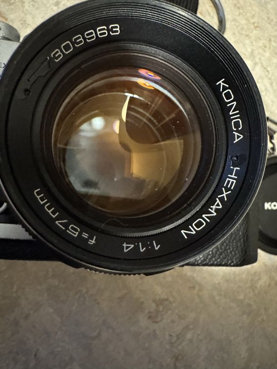 Konica Appareil photo: Konica Autoreflex T3 analog Kamera mit Hexanon 57mm 1.4 – D'occasion à Niederbipp par yar_tf6f 1