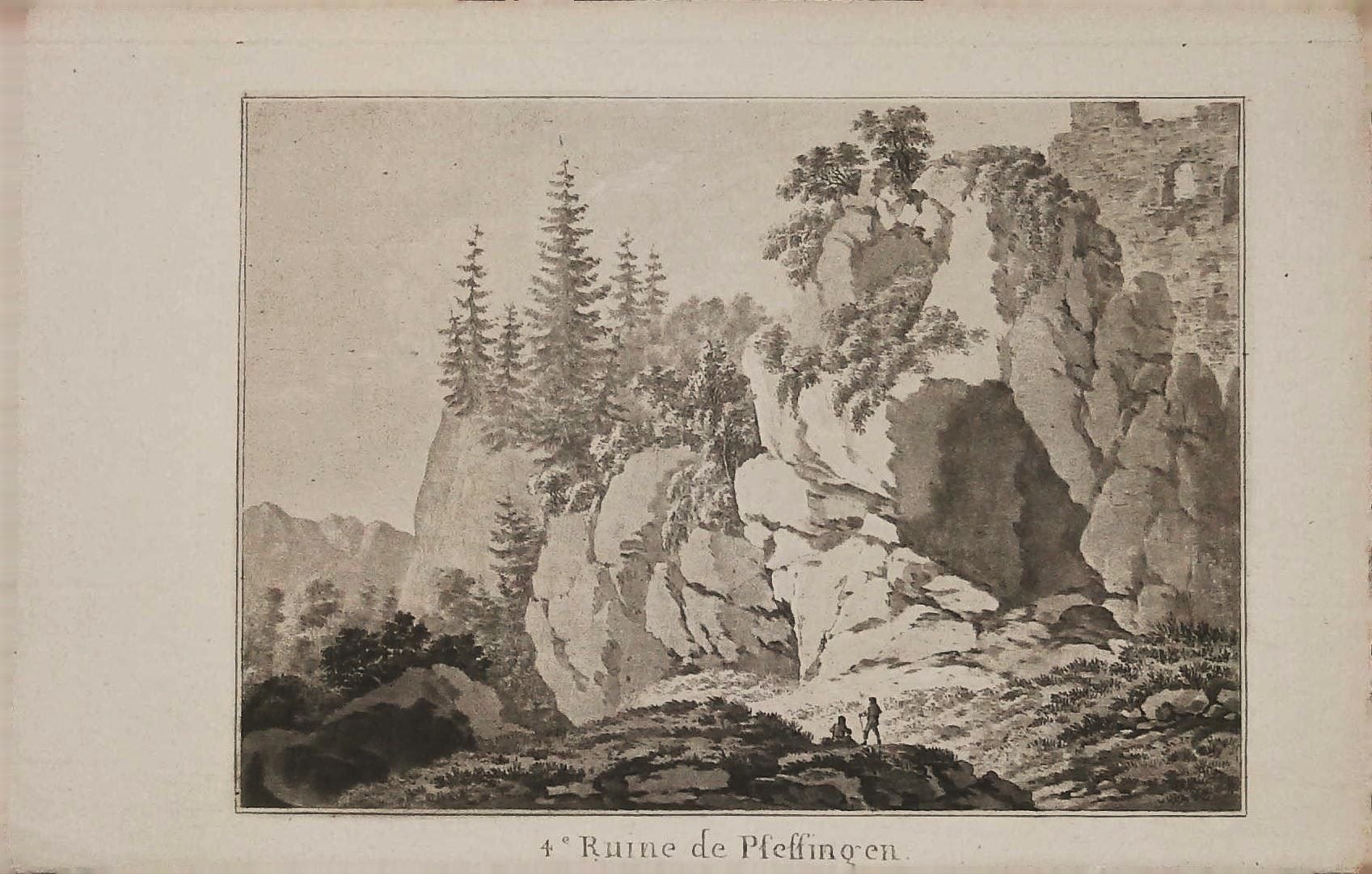 Incisioni: Pfeffingen Aquatinta um 1810 – Usato da Rafz venduto da Helvet32