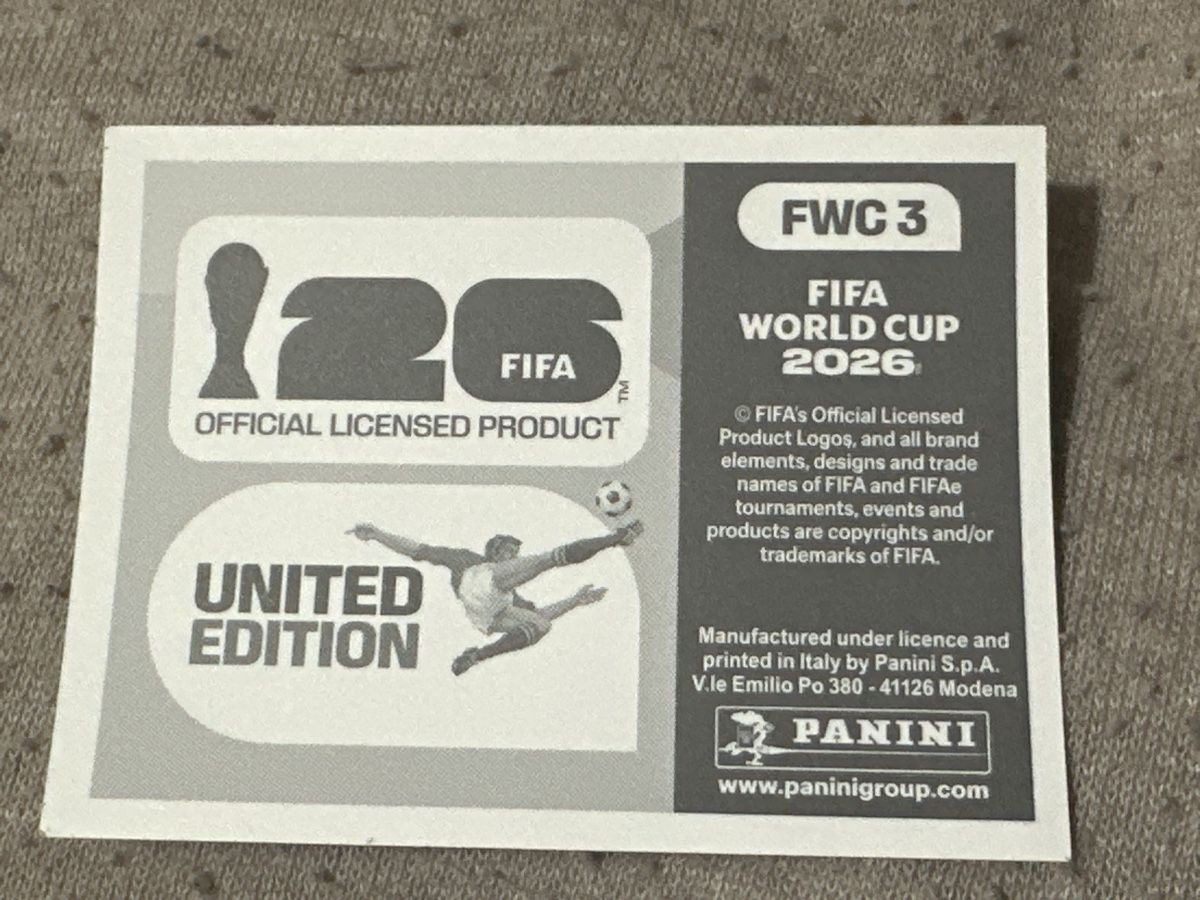 Panini Carte collezionabili: Figurina Panini FWC 2026 United Edition – Nuovo e nell'imballaggio originale da Bellinzona venduto da Ti.belli 1