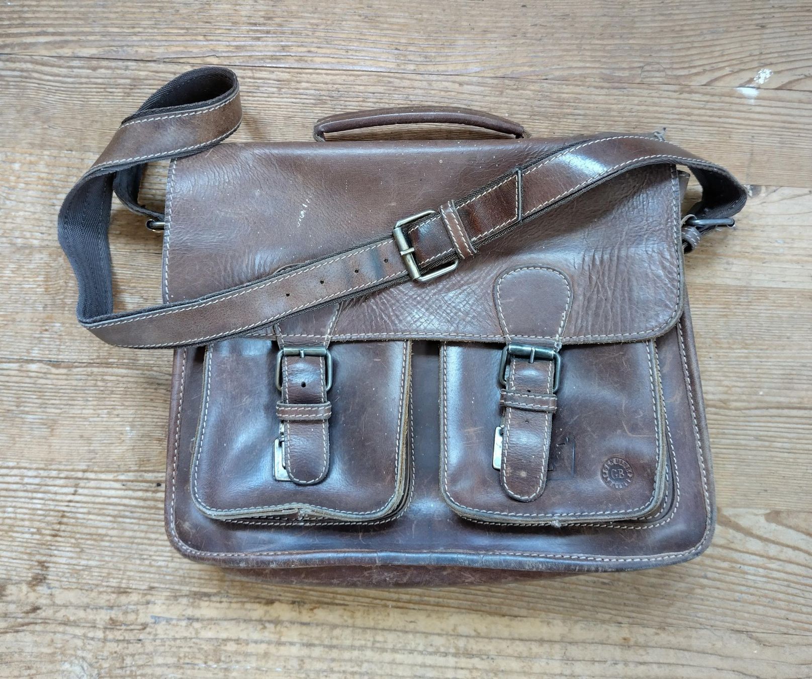 Valigie & Borse: Klassische Lehrertasche/Studententasche Echtleder – Usato da Zürich venduto da ValeSp 1