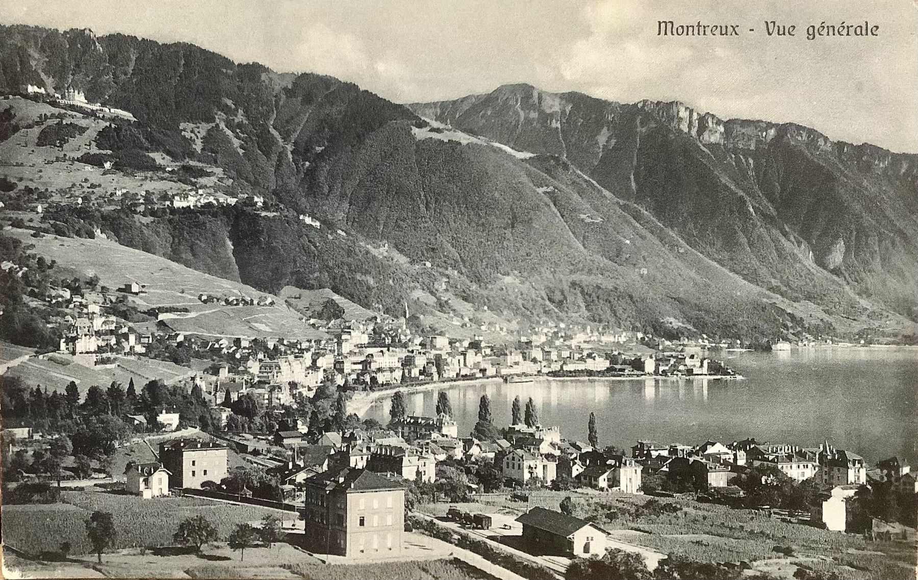 Cartoline postali: MONTREUX - Vue Générale - Lac Leman – Usato da Root venduto da ENGLAND-TREASURES 1