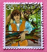 Nr.J 311 Sozialeinsatz Pro Juventute GESTEMPELT 1989   