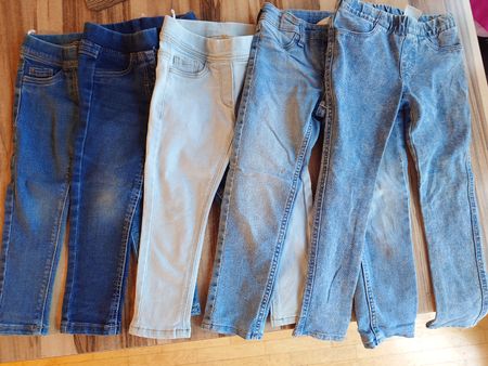 5er Set Hosen für Mädchen, Grösse 98