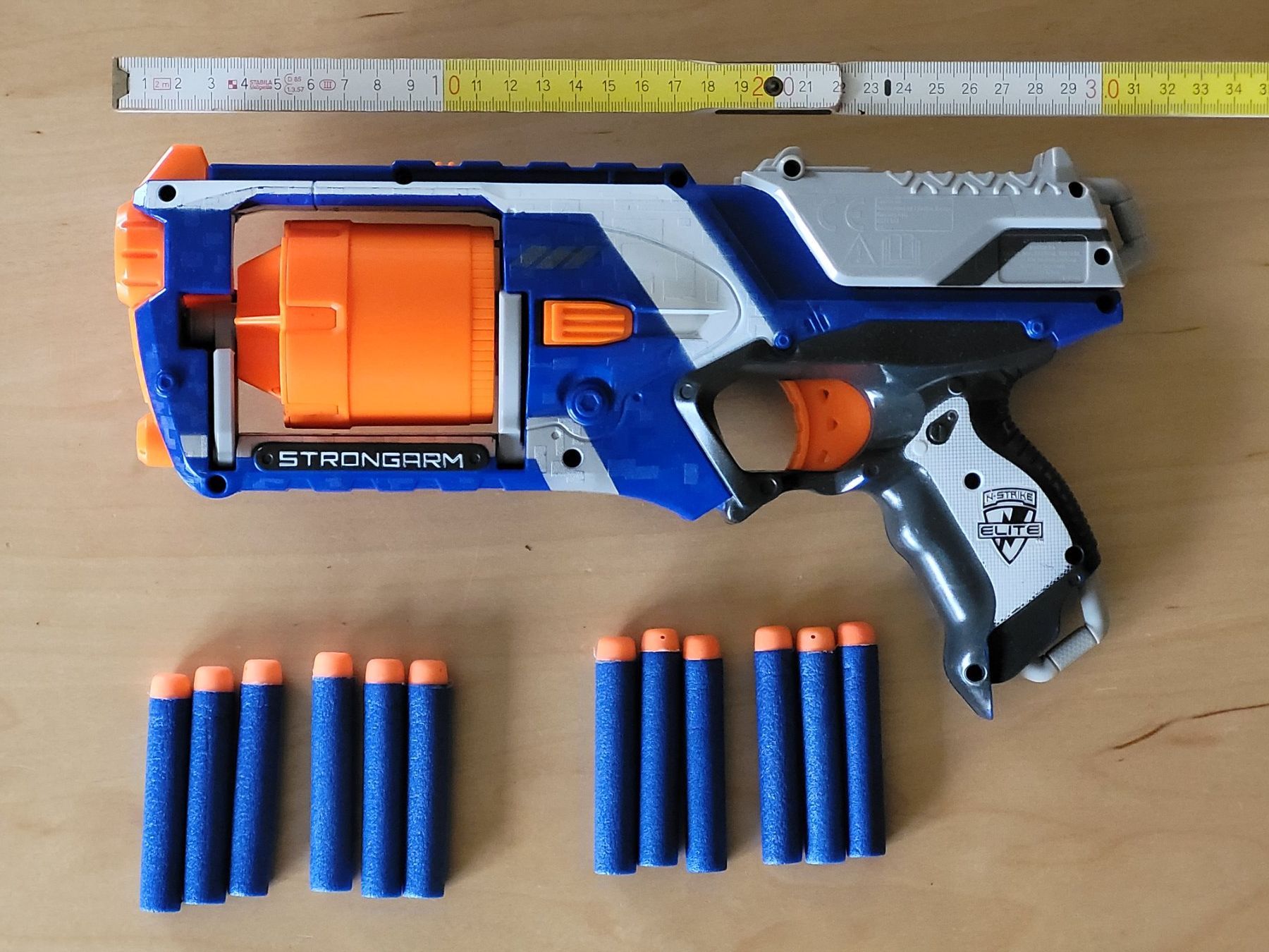 Nerf Giocattoli: Nerf N-Strike Elite Strongarm mit 10 Darts – Usato da Wiesendangen venduto da samoalk 1