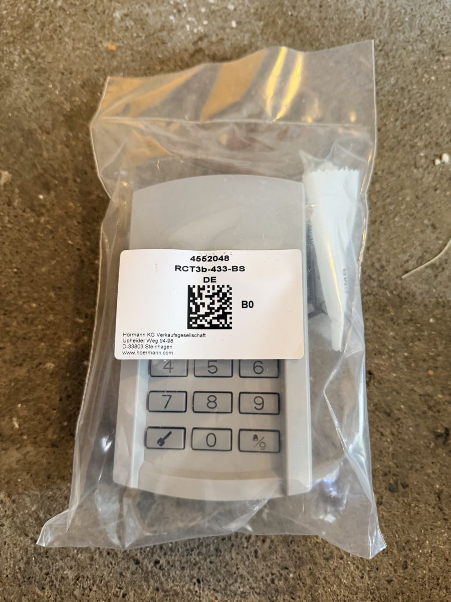Hörmann Altro Materiale elettrico: Hörmann Codetaster RCT3b-433-BS neu in Originalverpackung – Nuovo (secondo la descrizione) da Kölliken venduto da Liechtir