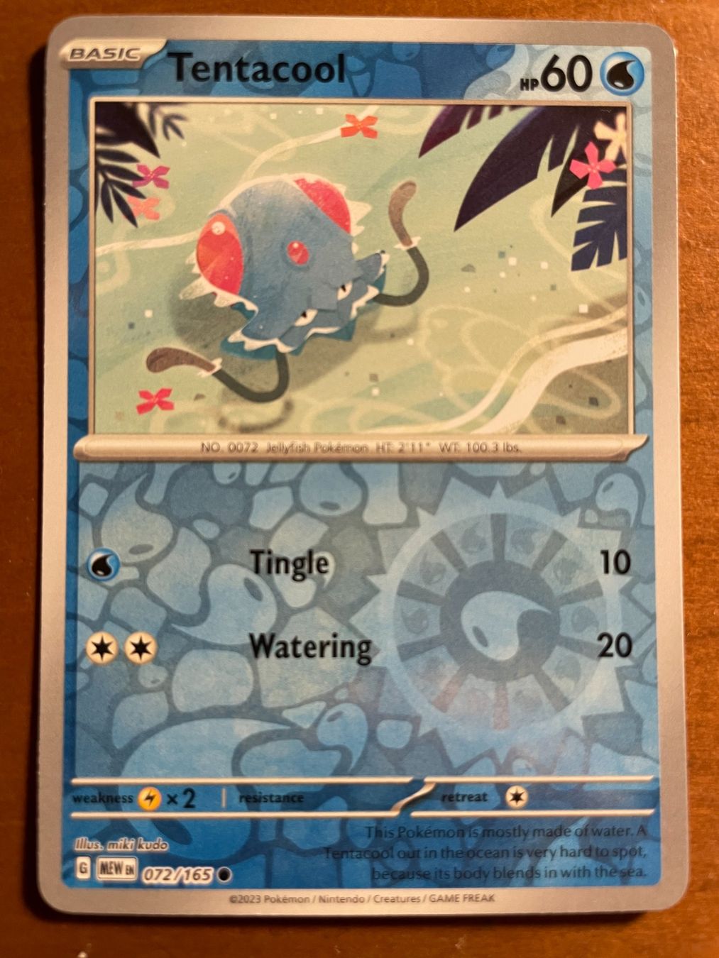 Pokémon Carte collezionabili: Pokemon Tentacool Reverse (Versand gratis) – Nuovo (secondo la descrizione) da Chur venduto da Angerson