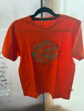 T-shirt orange "Save the Earth" animaux
