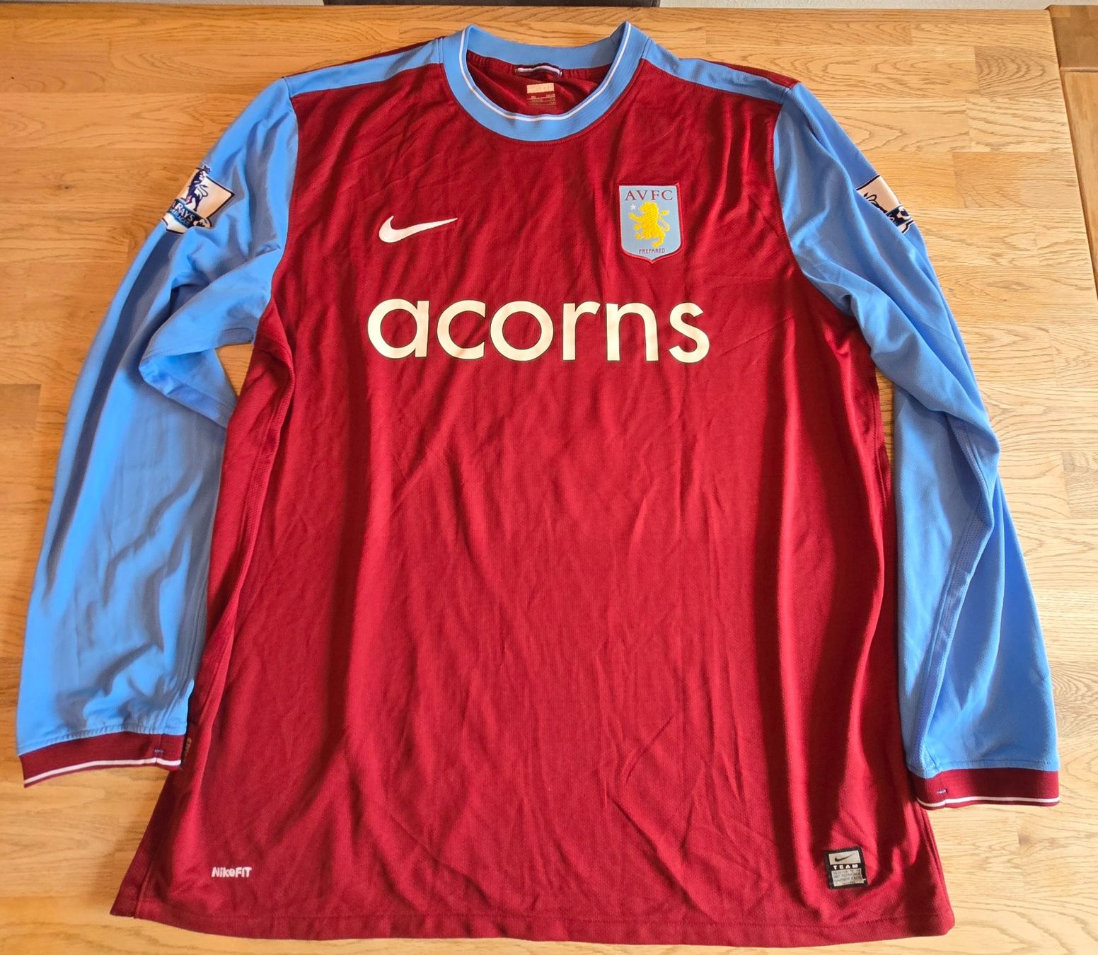 Nike Canottiere & Pantaloni: Aston Villa | Agbonlahor | 2008/09 | Longsleeve | mit Patch – Usato da Zollbrück venduto da MiKron 1