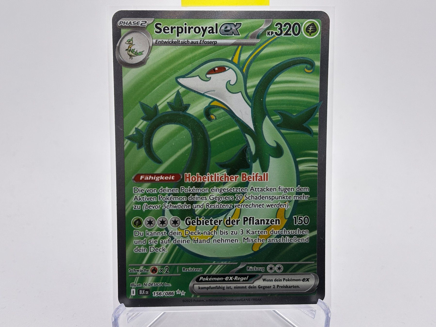 Pokémon Carte collezionabili: Schwarze Blitze - Serpiroyal ex  (BLK 156) - DE – Nuovo (secondo la descrizione) da Allschwil venduto da Bullach