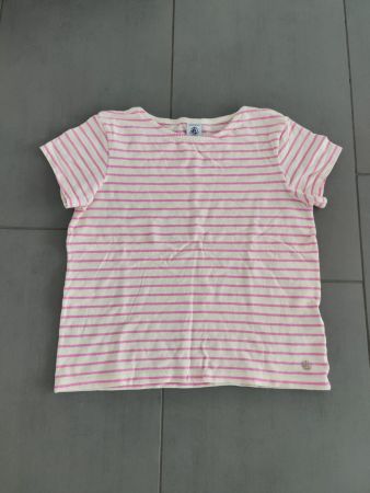 Petit Bateau T-Shirt aus geflammtem Jersey – Gr. 10ans/140cm