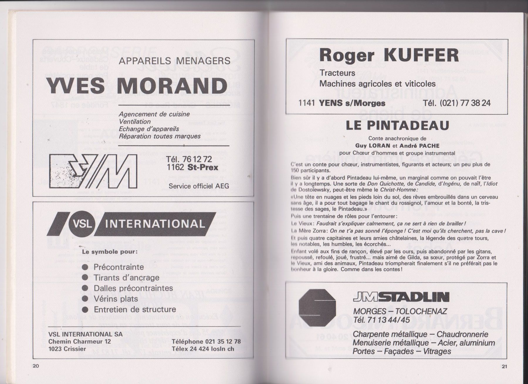 Libri: Programme réjouissances au château Vufflens 1985 – Usato da Bex venduto da Canouille 1