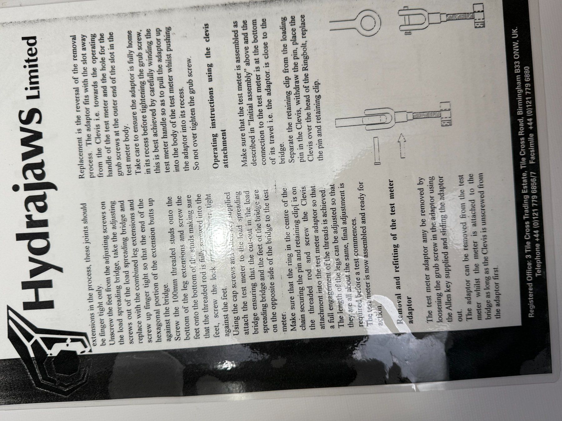 Misurare: Zugprüfgerät analog Ankertester Hydrajaws LTD Fixing Tester – Usato da Boswil venduto da ABLagerBoswil 4