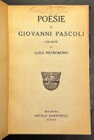 Antiquarisch Poesie Giovanni Pascoli