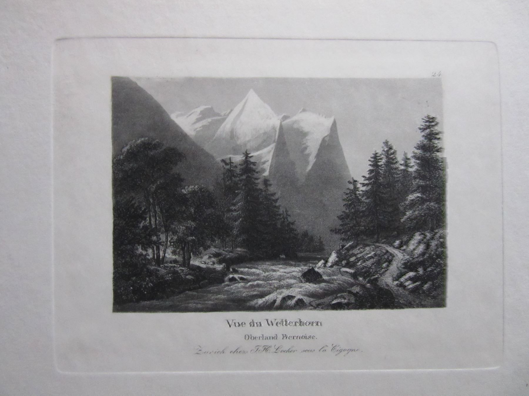 Incisioni: WETTERHORN AQUATINTA – Usato da Gersau venduto da grafik-kunst 1