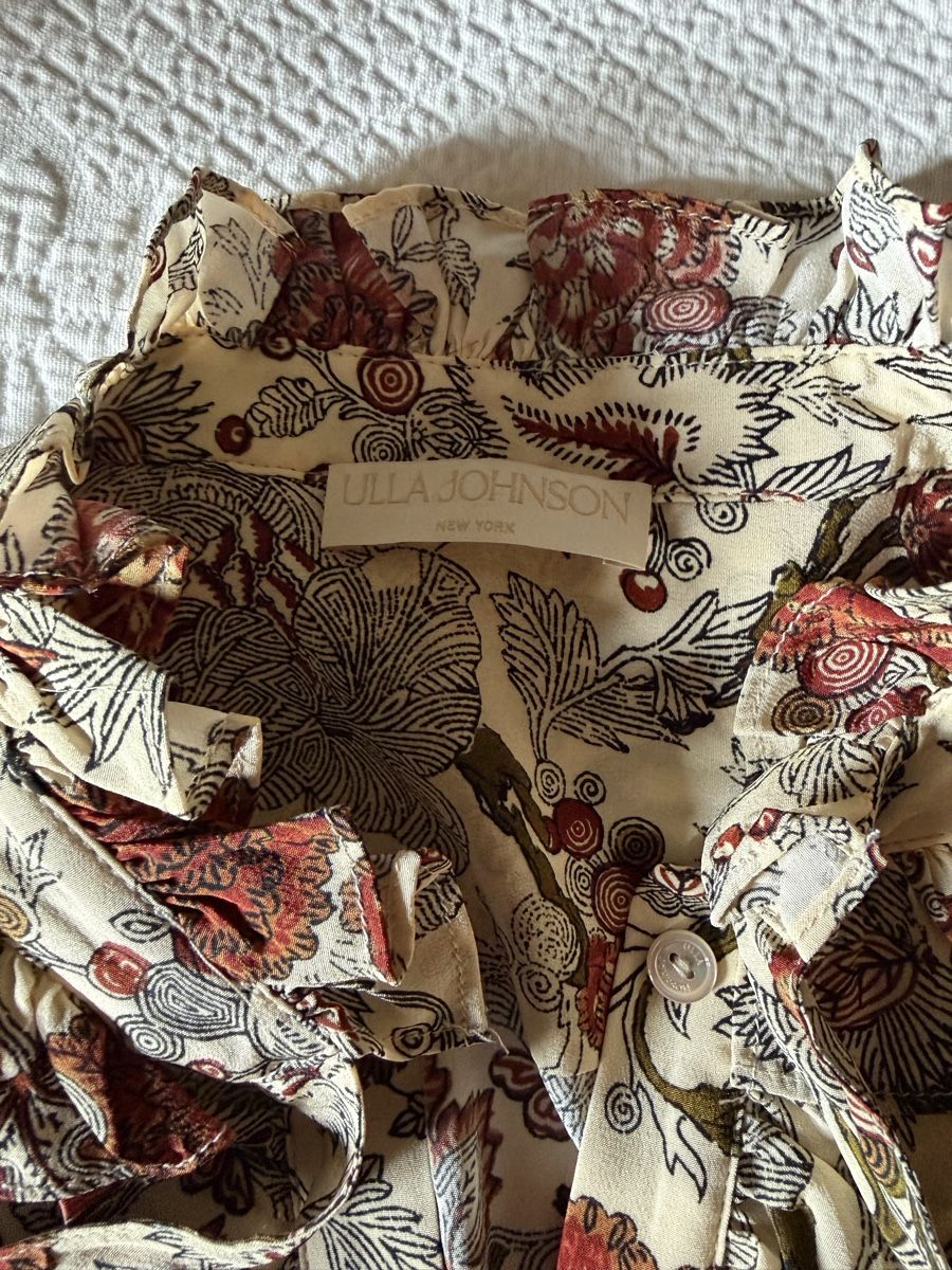Ulla Johnson Camicette: Ulla Johnson Seidenbluse Gr US 4, DE 34/36 mit Rüschen – Nuovo (secondo la descrizione) da Rougemont venduto da phi_cbb8 2