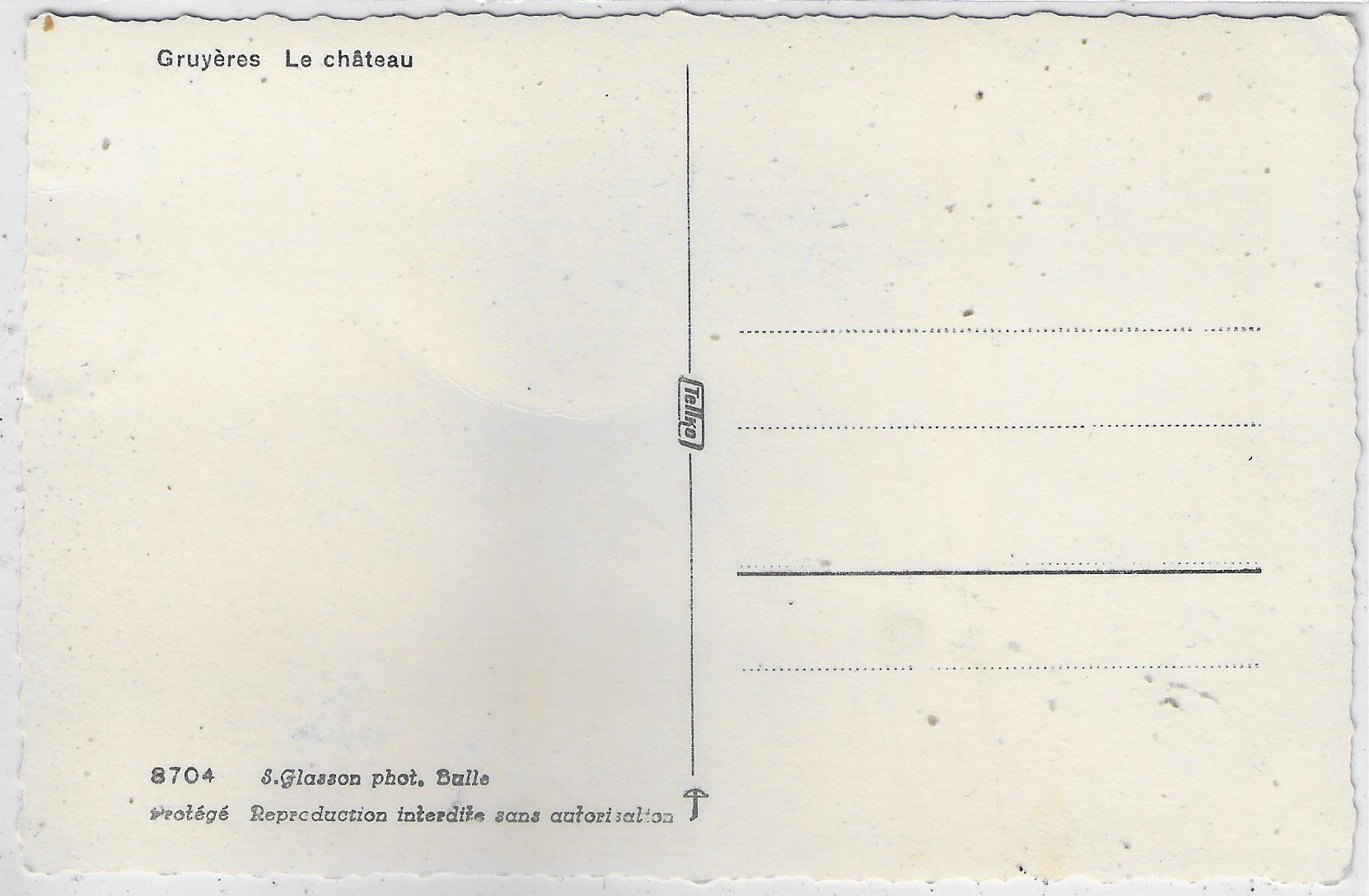 Cartoline postali: Gruyeres - Le chateau – Usato da Ettingen venduto da Kartenplanet 1