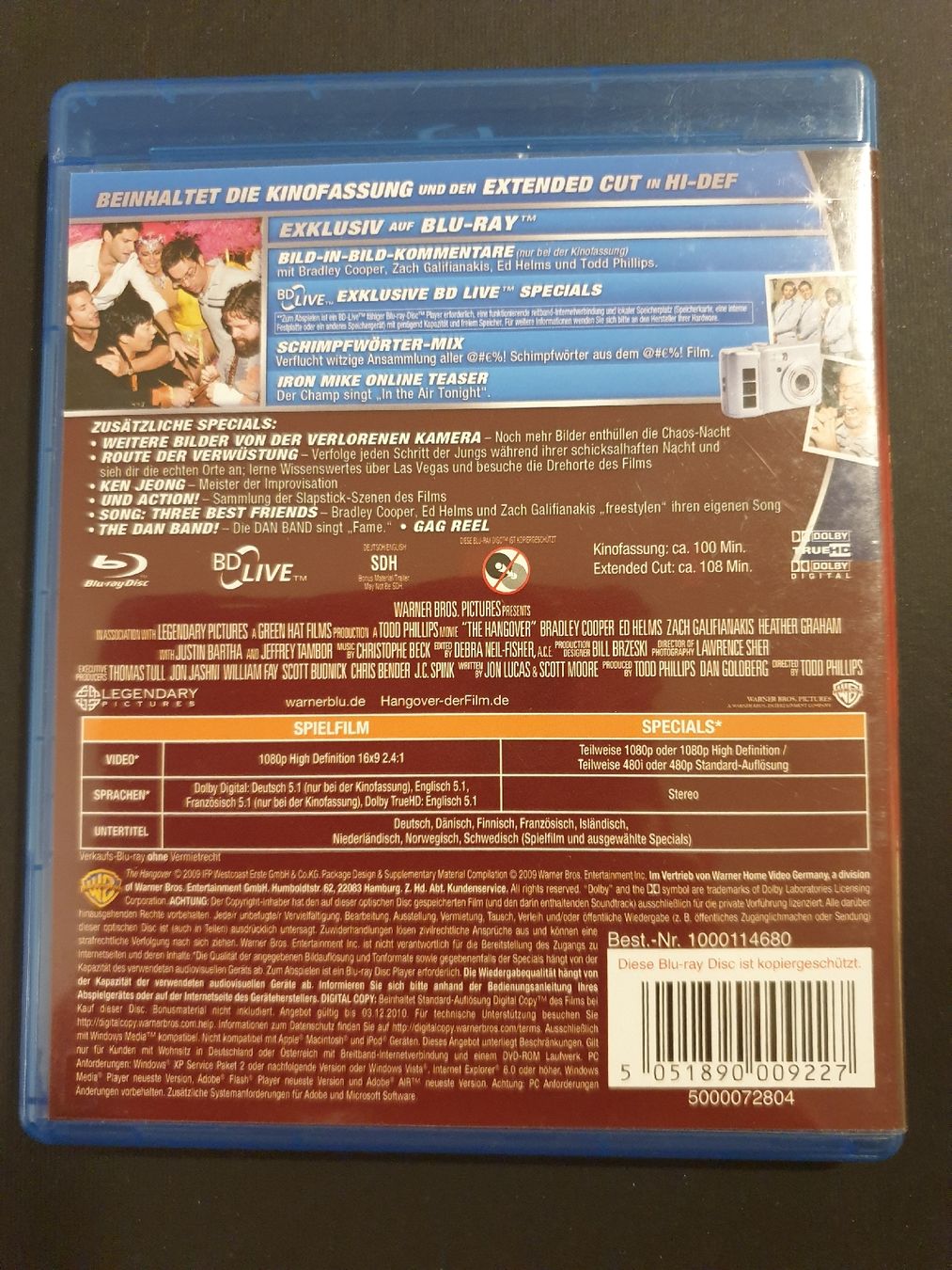 Tutti i DVDs: Hangover - Blu-ray Disc – Usato da Steffisburg venduto da Blue_bj5g 1