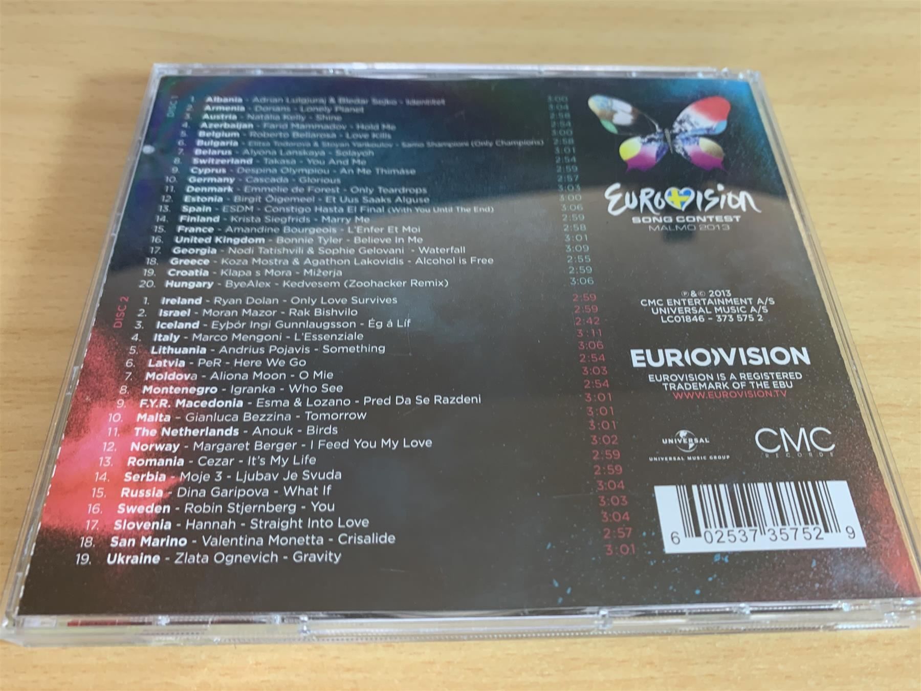 CD: Eurovision Song Contest Malmö 2013 - 2CD – Usato da Rikon im Tösstal venduto da Alpenmutz 1
