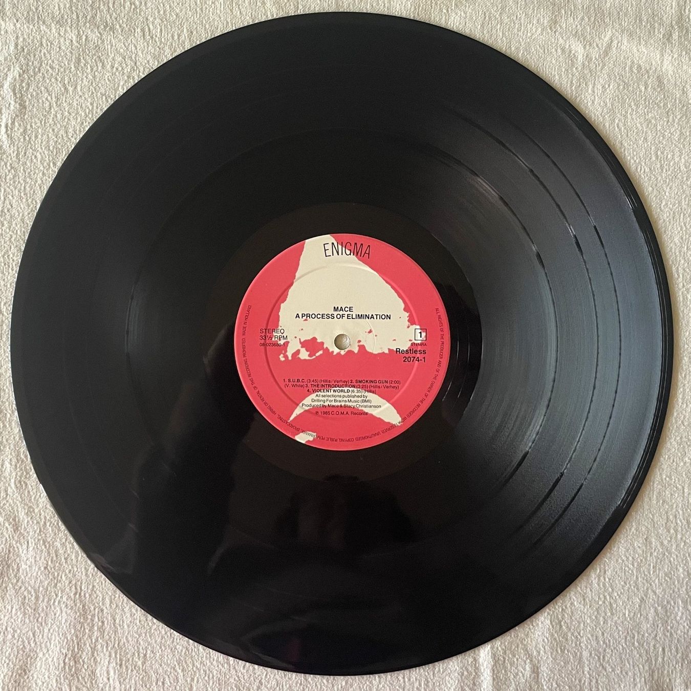 Vinyles: Mace - Process Of Elimination - LP - 1985 - First Press – D'occasion à Uster par Zardodel 2