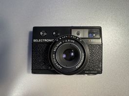 Agfa Selectronic S - analog Messsucherkamera + Blitz