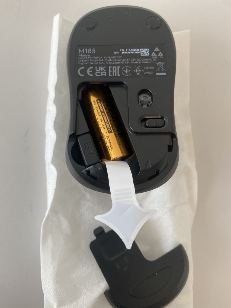 Logitech Maus: Logitech Maus M185 kabellos grau neu – Neu (gemäss Beschreibung) aus Suhr von nirgendwo94 4