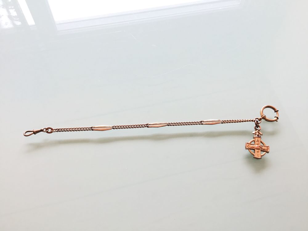 Ancienne Chaîne Pour Montre De Poche En Métal - Neuf Sans Étiquette, Pièce De Collection