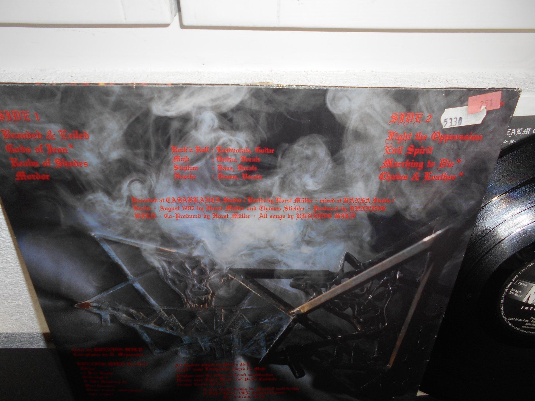Dischi in vinile: Running Wild – Branded And Exiled / 1985 – Usato da Aarberg venduto da witchhunter01 2