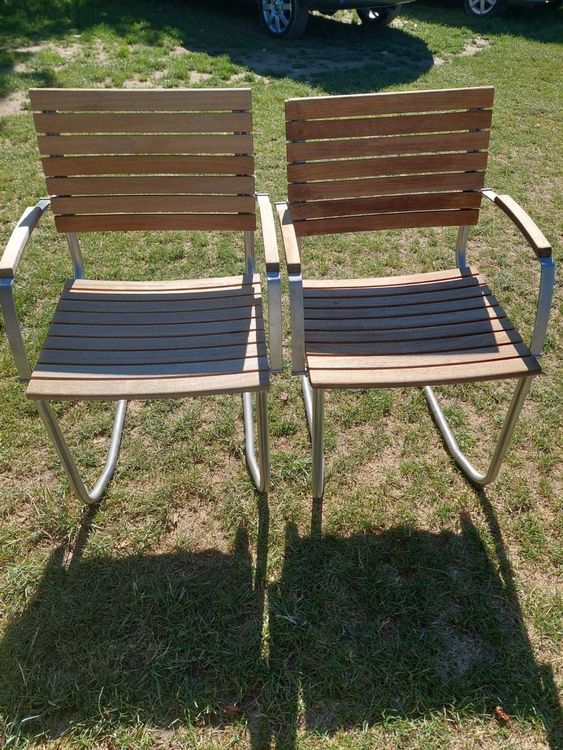 Gartenstuhl Holz/Metall Kaufen auf Ricardo