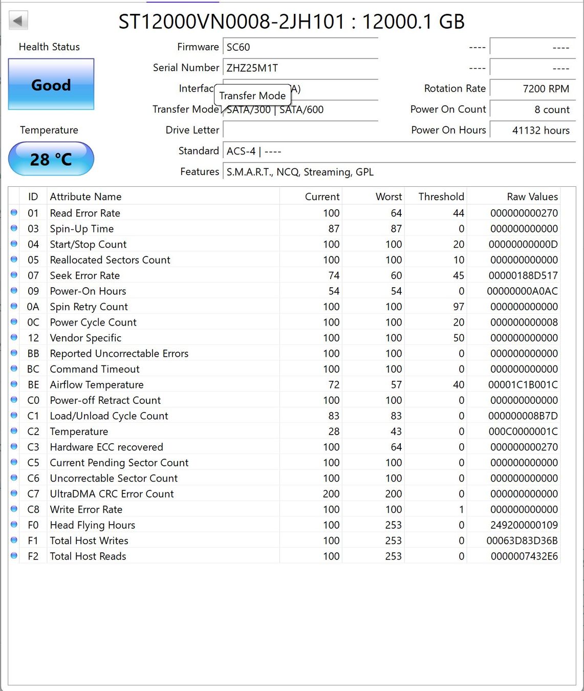 Seagate Dischi rigidi: Disk SATA 12Tb Seagate IronWolf - 41131 Stunden – Usato da Zürich venduto da Lock5151 2