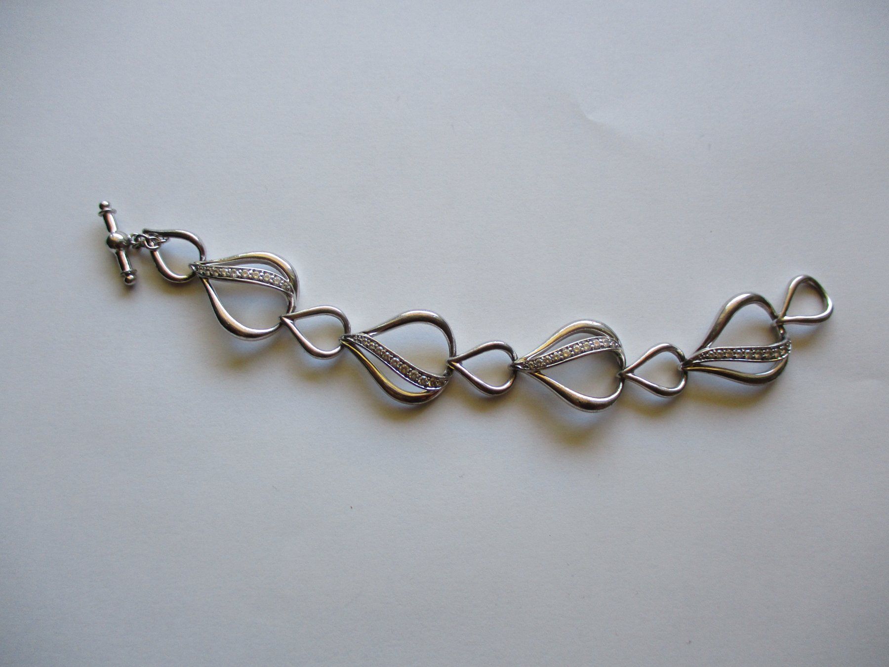 Bracelets: Bracelet argent 925 avec zircons – D'occasion à La Sarraz par vic_v6kz