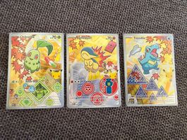 Pokémon: 3er Lot Karten: First Partner Series 2 Set Englisch