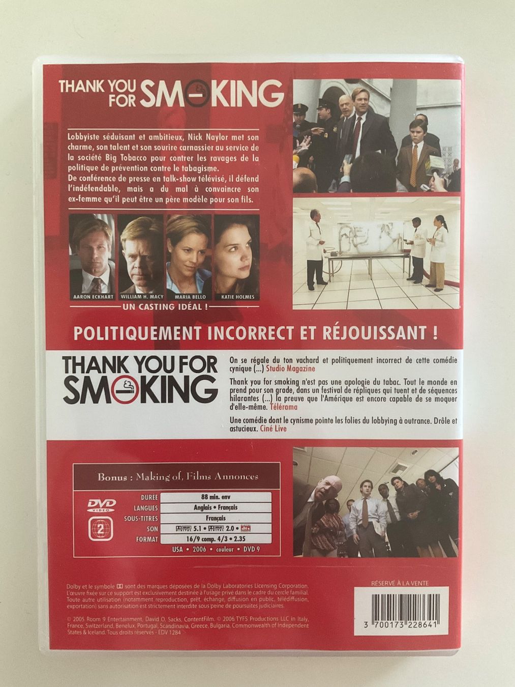 Tutti i DVDs: DVD Thank you for smoking – Usato da Veyrier venduto da Deniro2 1