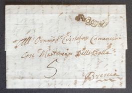 ITALIA 1812: Lettera da PADOVA a BRESCIA