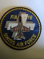 Luftwaffe Badge Swiss Air Force FA-18 Abzeichen Klett