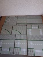 9 Lego Strassenplatten 32x32 Noppen.Grau
