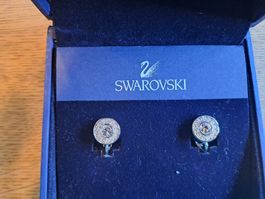 Swarovski Ohrclips, neuwertig, mit Box