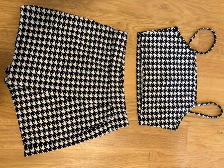 Shein Set Top Shorts Hahnentritt Muster Grösse S gebraucht