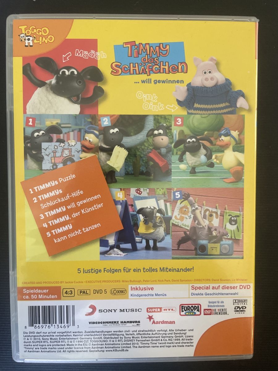 Tutti i DVDs: Timmy das Schäfchen, …will gewinnen – Usato da Winterthur venduto da machmaschine 1