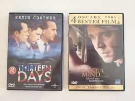 2 DVDs: "A beautiful Mind" und "Thirteen Days"