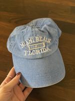 Miami Beach Florida Baseball Cap Light Blue Used
